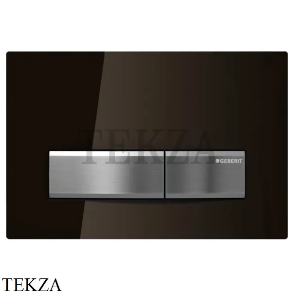 Geberit Sigma50 Клавиша смыва, стекло 115.788.SQ.5, цвет умбра/сталь
