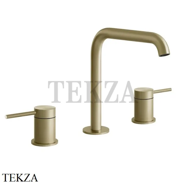 Gessi 316 FLESSA Смеситель для раковины, без гарнитура 54012-727, Brushed Brass