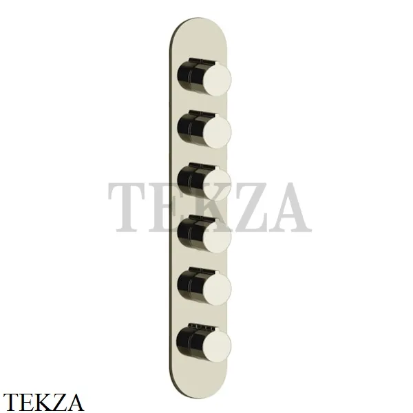 Gessi Ingranaggio-Anello Термостат для душа, 5 потоков, внешняя часть 43070-720, Nickel PVD