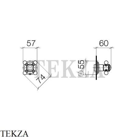 Dornbracht Madison Вентиль скрытого монтажа, внешняя часть 36607361-00, хром глянец