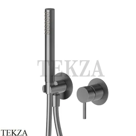 Newform X-Steel 316 Душевой комплект смеситель, ручной душ, сталь 69676EX.59.064, PVD Brushed gun metal