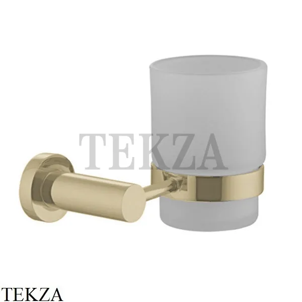 FIMA Carlo Frattini ROTOLA Стакан настенный, стекло матовое F6003/1HS, Brushed Champagne