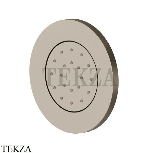Newform Боковая форсунка круглая, встраиваемая 562E.M0.071, Gold satin
