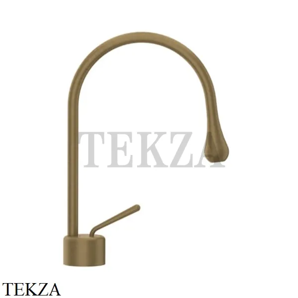 Gessi Goccia Смеситель для раковины, без сливного гарнитура 33601-713, Antique Brass