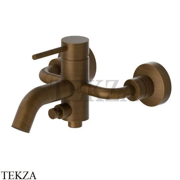 Newform XT Смеситель для ванны с изливом, без гарнитура, 4240.47.083, Groove Bronze
