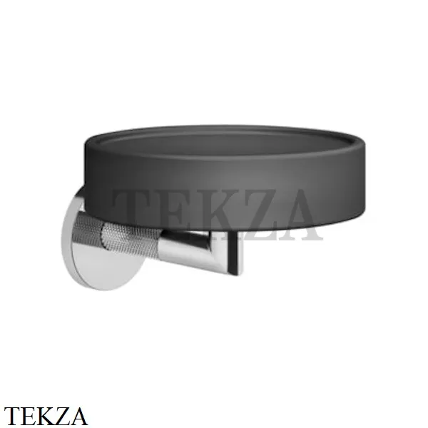 Gessi ANELLO Мыльница настенная композит черный 63702-031, хром глянец