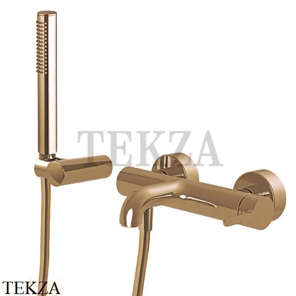 FIMA Carlo Frattini SNAP Смеситель для ванны, с гарнитуром F3114ZS, Brushed Amber Bronze