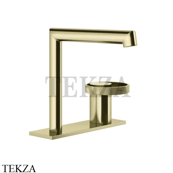 Gessi ANELLO Смеситель для раковины на планке, без донного клапана 63315-710, Brass PVD