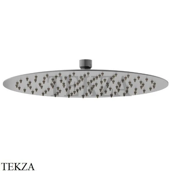 Newform Верхняя душевая лейка D300 сталь 29393X.59.064, PVD Brushed gun metal