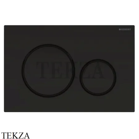 Geberit Sigma20 Клавиша смыва пластик 115.882.DW.1, черный глянец/черный матовый