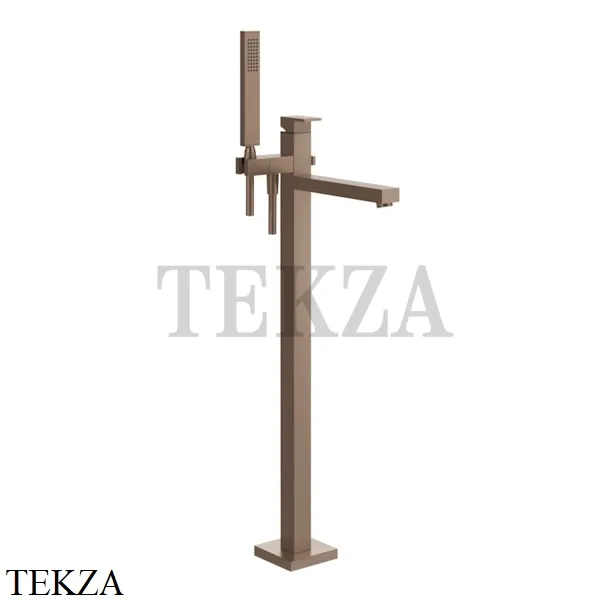 Gessi Rettangolo Смеситель для ванны напольный, внешняя часть 24961-708, Copper Brushed