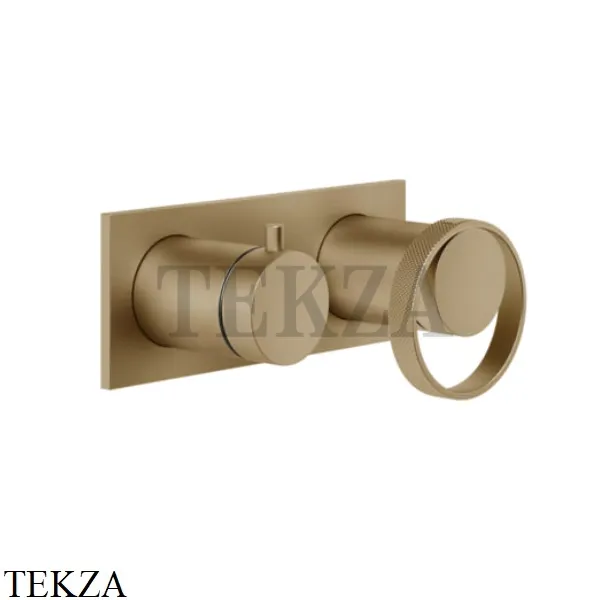 Gessi ANELLO Смеситель для душа с переключателем 2 потока 63379-726, Warm Bronze Br.