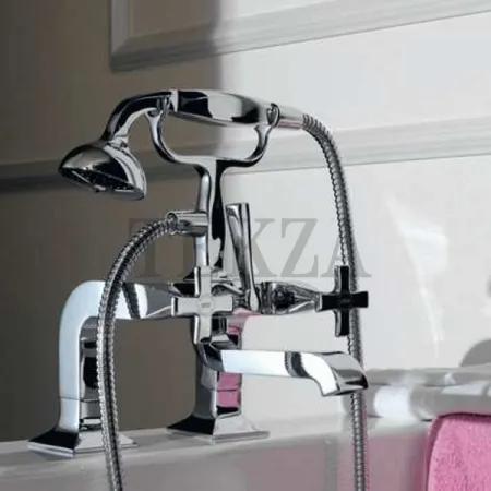 Zucchetti Bellagio Смеситель на борт ванны с гарнитуром ZB1441, хром глянец