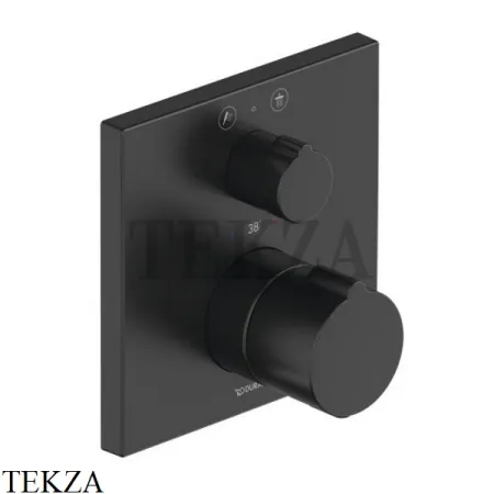 Duravit C.1 Термостат для душа на 2 потока, внешняя часть, черный матовый