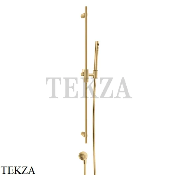 Gessi Habito CESELLO Штанга в комплекте с душевой лейкой и выводом воды 70442-710, Brass PVD