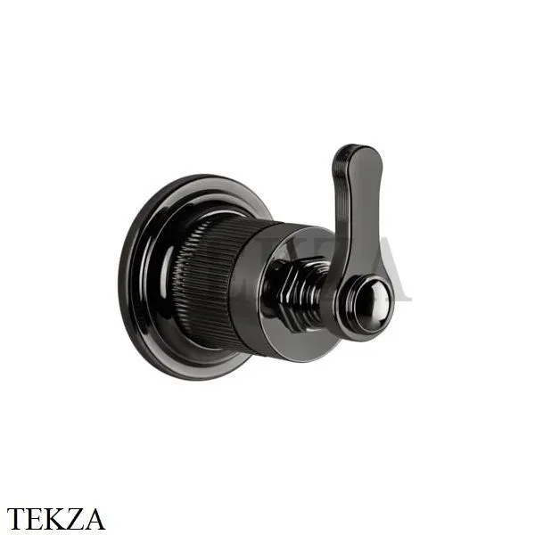 Gessi VENTI20 Вентиль запорный, 1 поток, внешняя часть 65247-706, Black Metal PVD
