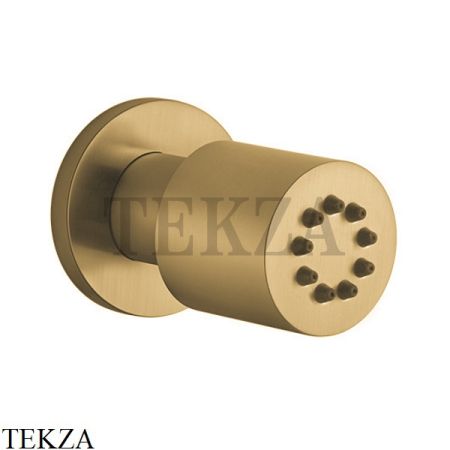 Gessi INCISO SHOWER Боковая форсунка поворотная 13375-727, Brushed Brass