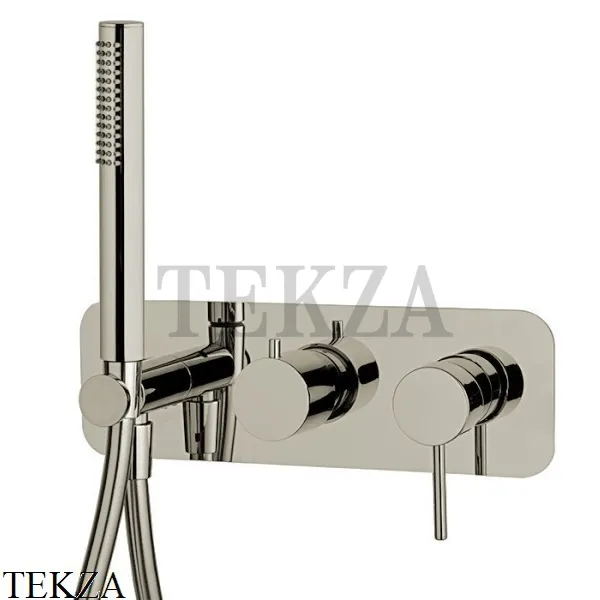 FIMA Carlo Frattini Spillo UP Смеситель для душа, 2 потока, с гарнитуром, F3049WX2SN, Brushed nickel