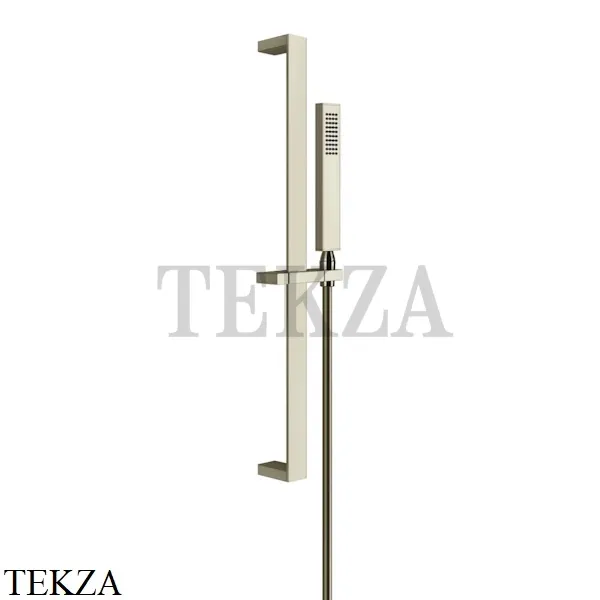 Gessi Rettangolo shower Штанга в комплекте с душевой лейкой, 1 режим 20145-720, Nickel PVD