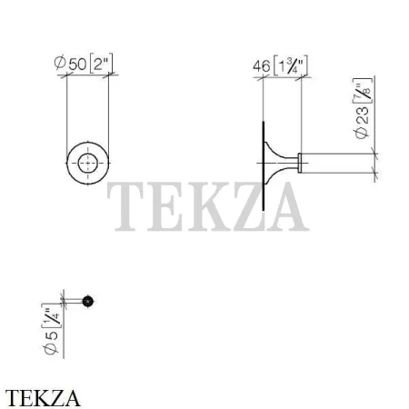 Dornbracht VAIA Крючок для халата и полотенец 83251809-00, хром глянец