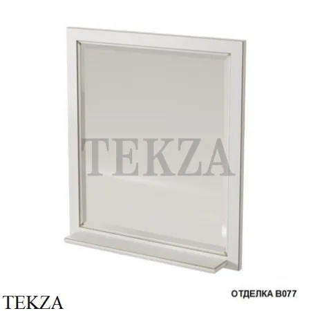 Caprigo ALBION Зеркало в раме с полкой, 10331-B077, Bianco-Grigio серебро