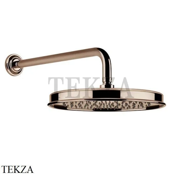 Gessi VENTI20 Верхний душ 300 с настенным креплением 65149-030, Copper глянец