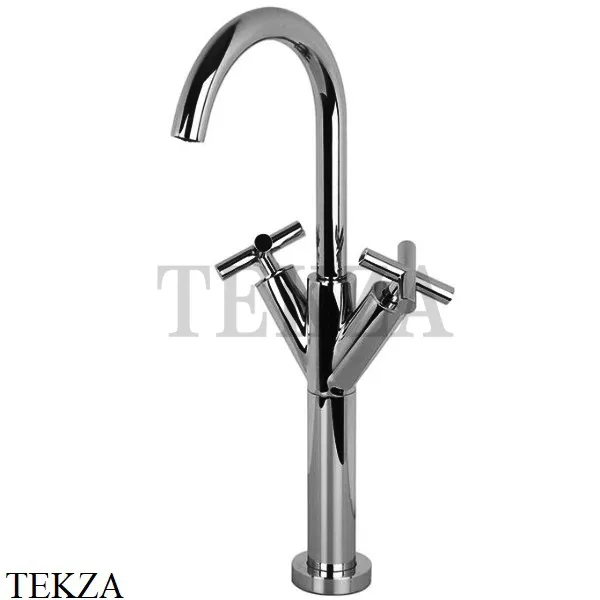 FIMA Carlo Frattini Maxima Смеситель для раковины, с гарнитуром, F5331WCN, Black chrome
