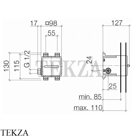 Dornbracht Комплект предварительного монтажа для бокового душа 3520597090