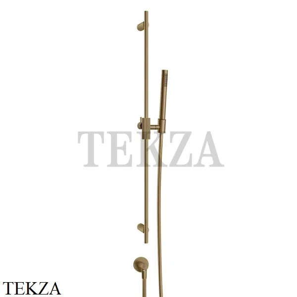Gessi INGRANAGGIO Штанга в комплекте с душевой лейкой и выводом 63582-726, Warm Bronze Br