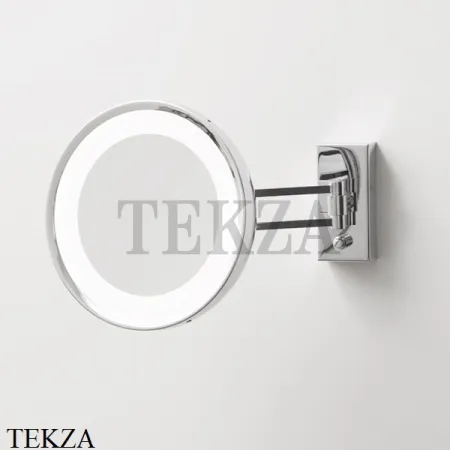 Decor Walther Round BS 36 LED Косметическое зеркало, 5х увеличение, от сети 0122182, золото матовое