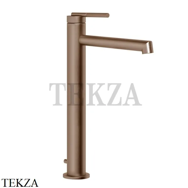 Gessi INGRANAGGIO Смеситель для раковины длинный, с донным клапаном 63505-708, Copper Brushed
