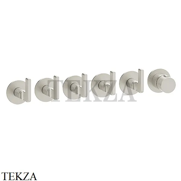 Gessi INCISO SHOWER Термостатический смеситель, 5 потоков, внешняя часть 58340-720, Nickel PVD