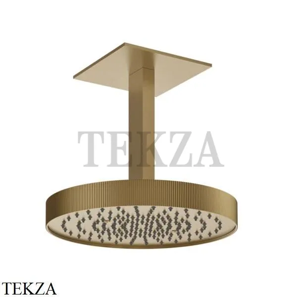 Gessi Inverso RIGATO Верхняя душевая лейка с кронштейном 30 см 63572-726, Warm Bronze Br. PVD
