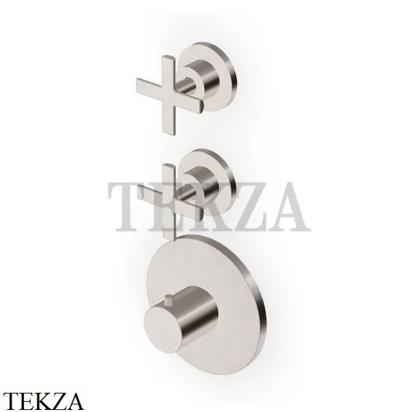 Zucchetti Gill Термостат для душа, 2 потока, внешняя часть ZGL5660.C3, brushed nickel