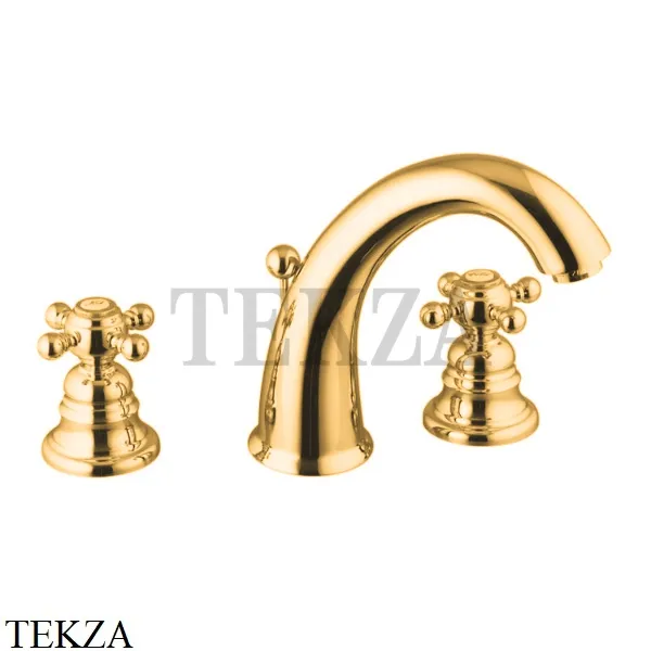 FIMA Carlo Frattini ELIZABETH Смеситель для раковины, с донным клапаном F5101OR, золото глянец