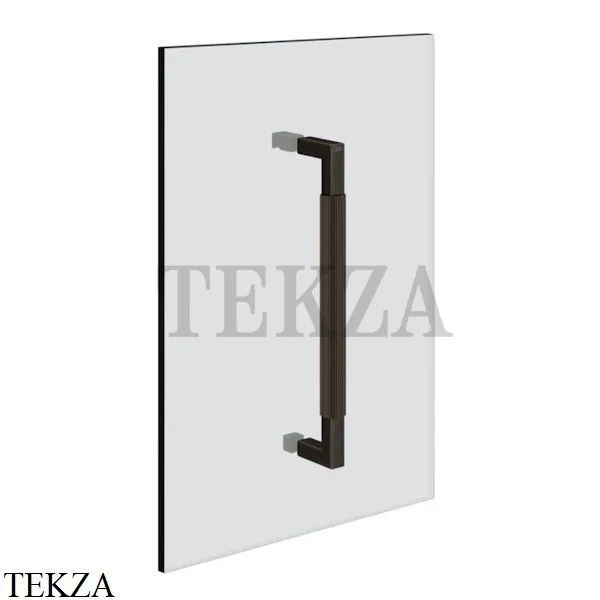 Gessi Shower G Rigato Ручка-держатель на стекло 30 см 67523-187, Aged Bronze