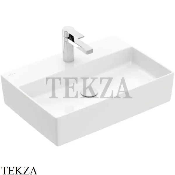 Villeroy & Boch Memento 2.0 Раковина накладная 60, на 1 или 3 отверстия, без перелива 4A076101, белый глянец