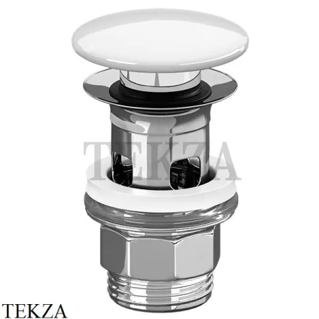 Villeroy & Boch Нажимной донный клапан с керамической крышкой 8L033401, белый глянец