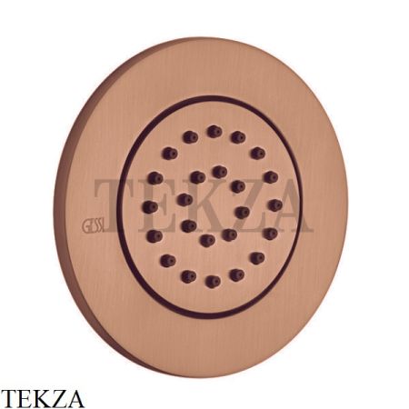 Gessi INCISO SHOWER Боковая форсунка поворотная, внешняя часть 32982-708, Copper Brushed