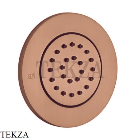 Gessi INCISO SHOWER Боковая форсунка поворотная, внешняя часть 32982-708, Copper Brushed