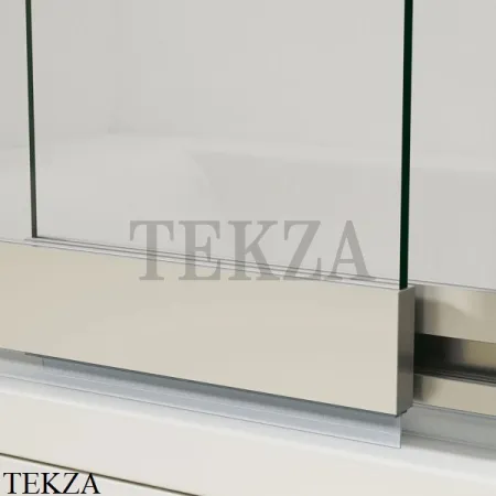 Vincea Душевая шторка на ванну VSB-1E100CL, хром глянец, стекло прозрачное