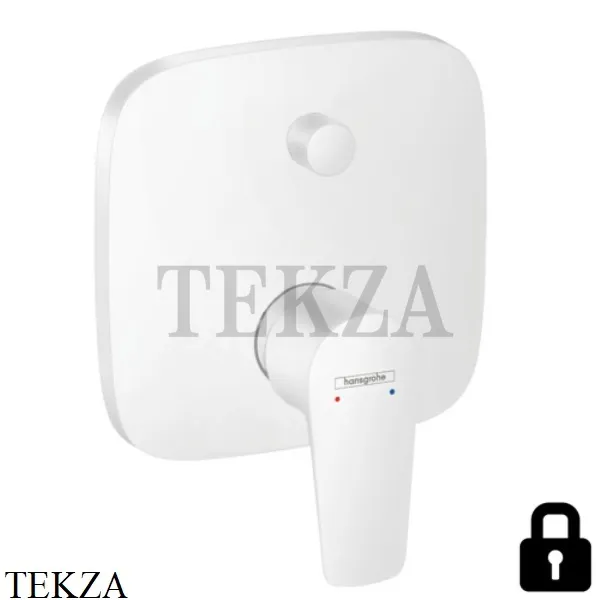 Hansgrohe Talis E Смеситель для душа с защитной комбинацией, внешняя часть 71474700, белый матовый