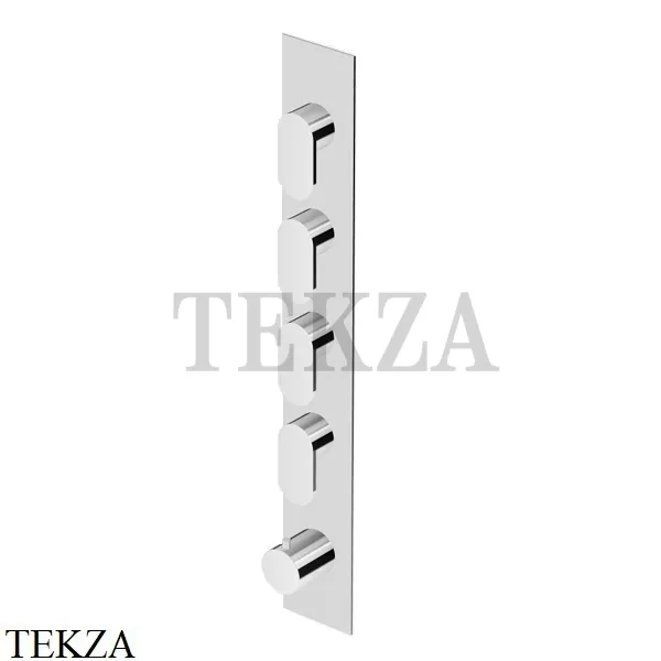 Zucchetti Octo Термостат для душа на 4 потока, внешняя часть ZOC662, хром глянец