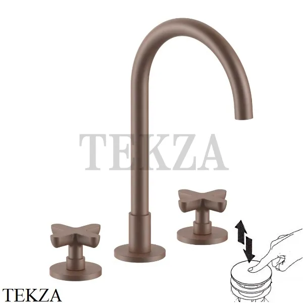 Fantini Icona Classic Смеситель для раковины, с донным клапаном 53P9R007, Matt Copper PVD