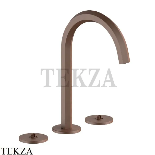 Fantini Venezia Смеситель для раковины (ручки отдельно), с донным клапаном 29P9N404S, Matt Copper