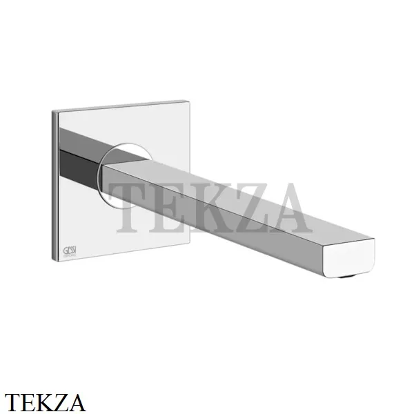 Gessi Emporio Via manzoni Излив для раковины настенный 38707-031, хром глянец