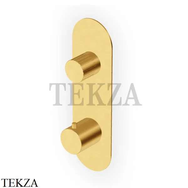 Zucchetti Todd Термостат для душа на 1 поток, внешняя часть ZTD663.C41, brushed gold