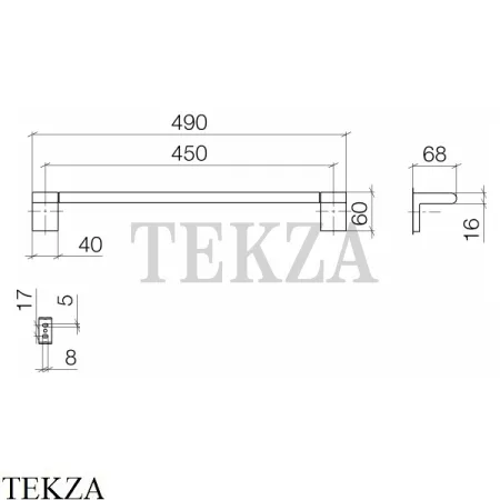 Dornbracht IMO Держатель для банного полотенца 83045670-00, хром глянец