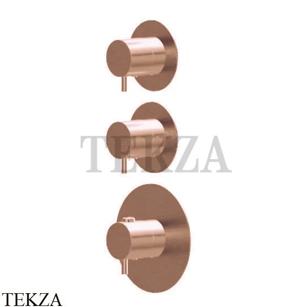 Newform X-Steel 316 Термостат для душа 2 потока, внешняя часть 69859EX.59.067. PVD Brushed copper bronze