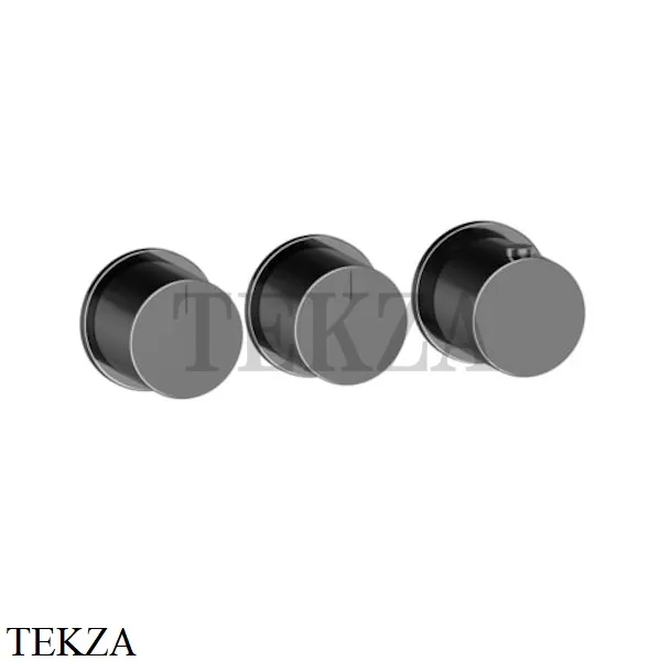 Gessi Habito Bath-shower Термостат на 2 потока, внешняя часть 63434-706, Black Metal